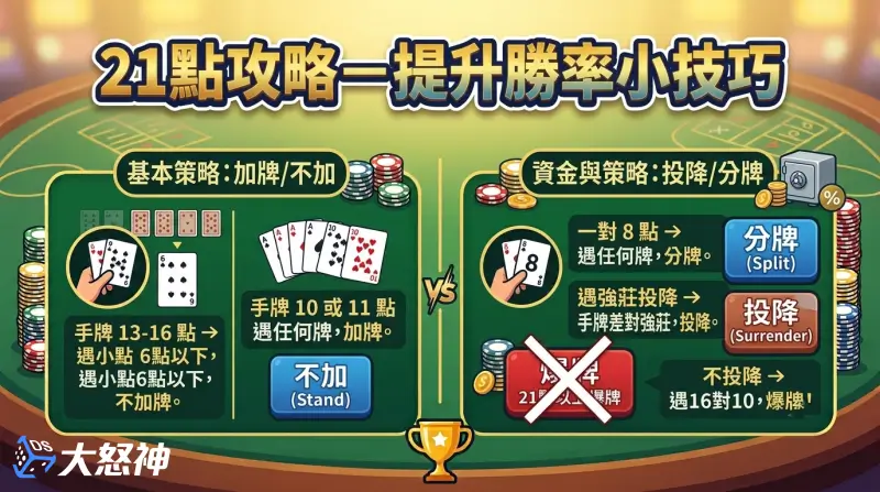 21點攻略－提升勝率小技巧